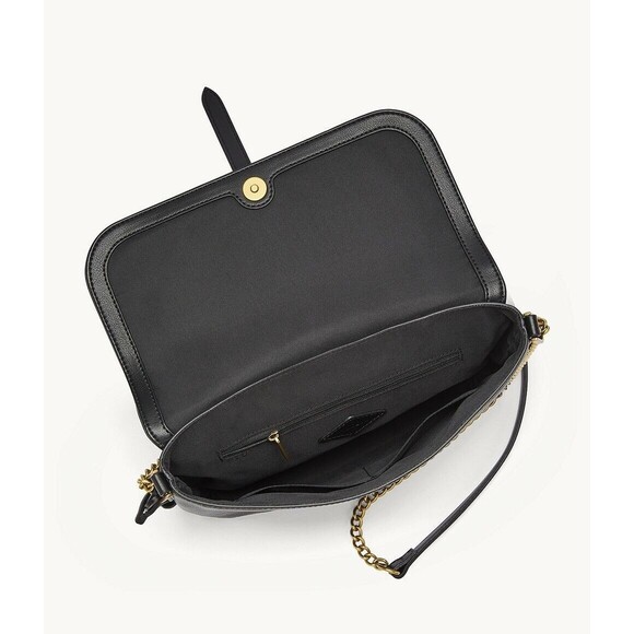 New Fossil Edelyn Crossbody bag Leather Black - Picture 3 of 3